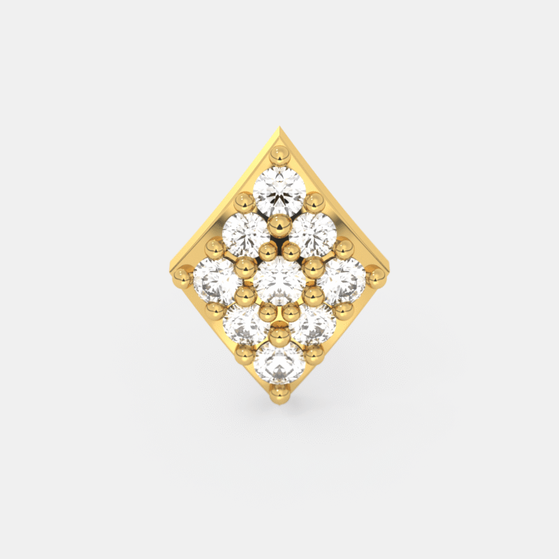 Regalia Rhombus Diamond Nose Pin - Image 3