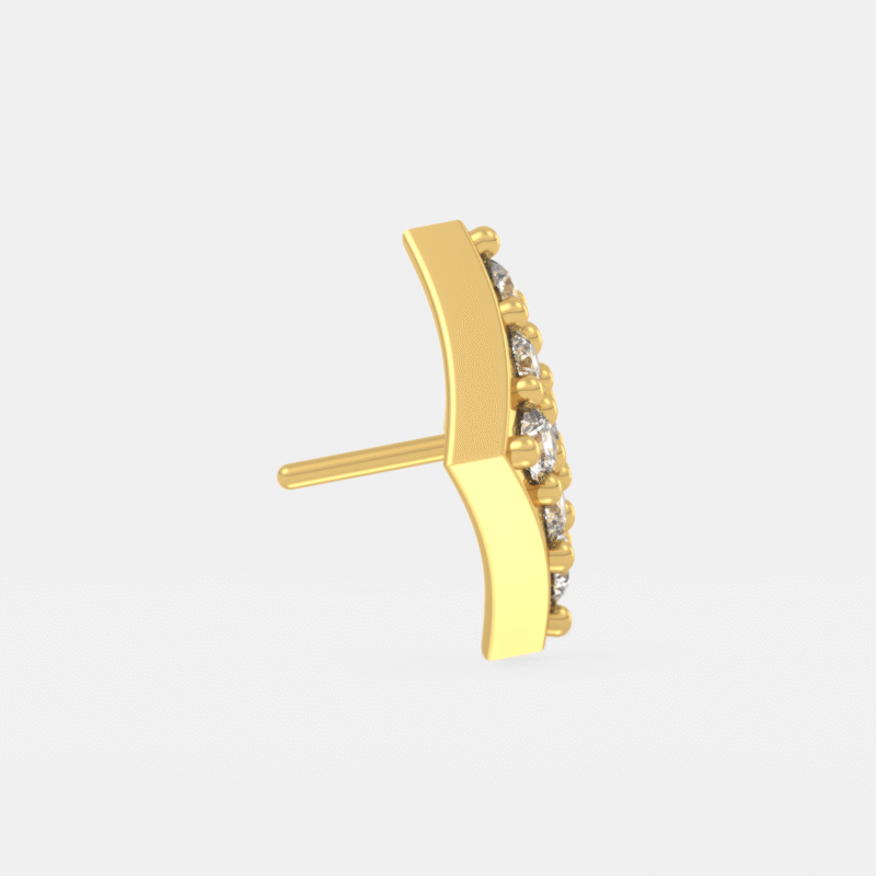 Regalia Rhombus Diamond Nose Pin - Image 4