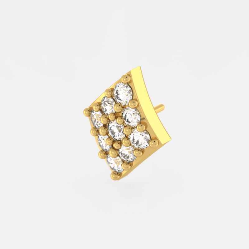 Regalia Rhombus Diamond Nose Pin - Image 6