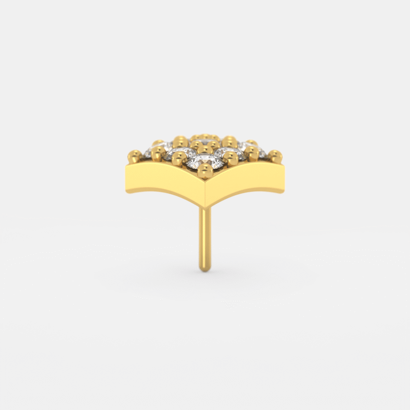 Regalia Rhombus Diamond Nose Pin - Image 7