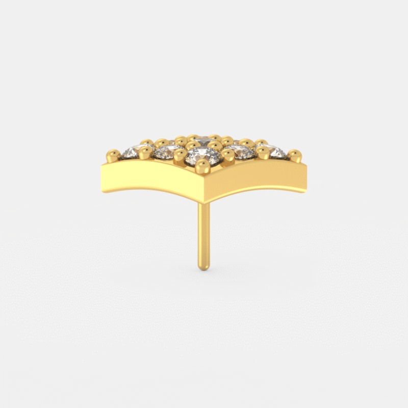 Regalia Rhombus Diamond Nose Pin - Image 2