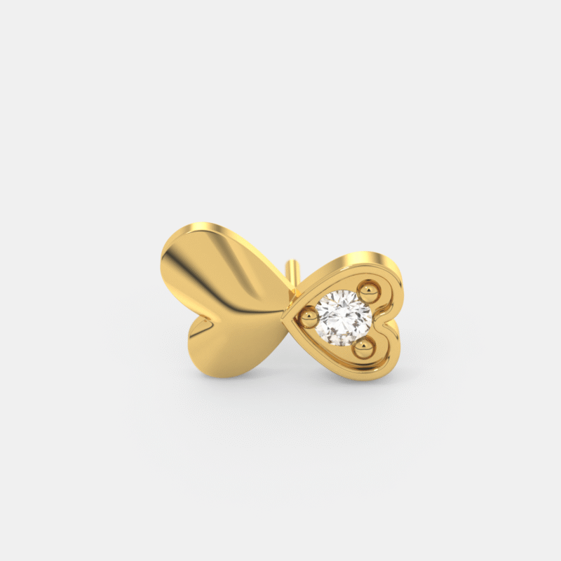 Infinite Grace Heart Nose Pin - Image 3