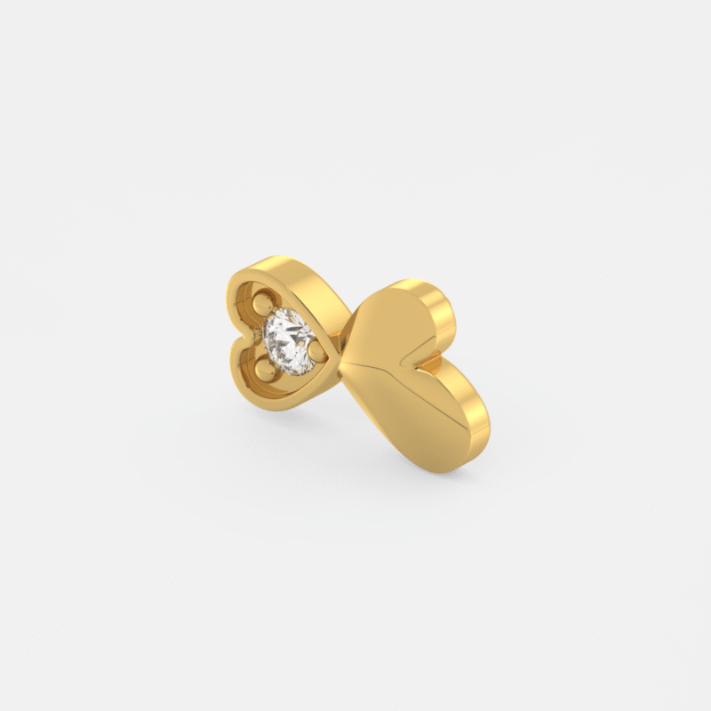 Infinite Grace Heart Nose Pin - Image 6