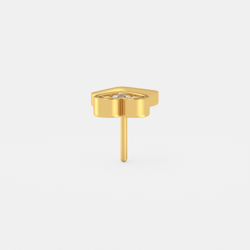 Infinite Grace Heart Nose Pin - Image 2