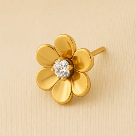 Blossom Diamond Nose Pin