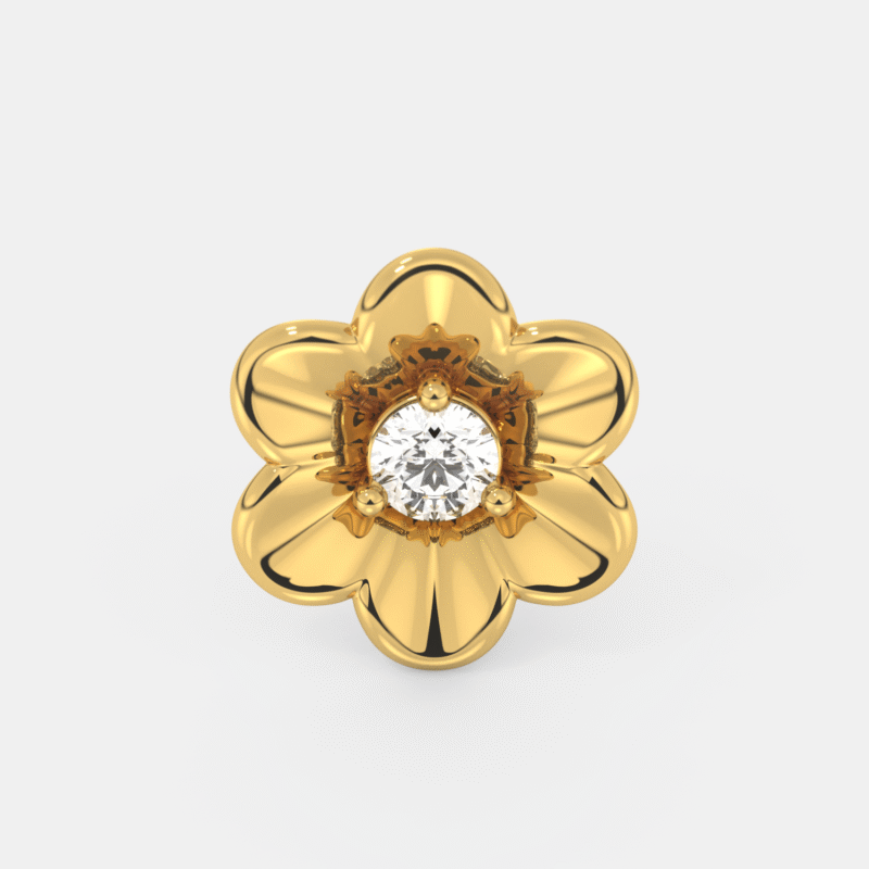 Blossom Diamond Nose Pin - Image 3