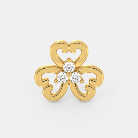 Golden Diamond Nose Pin