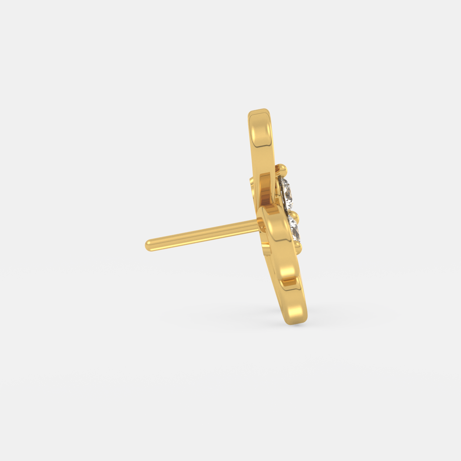 Golden Diamond Nose Pin - Image 4