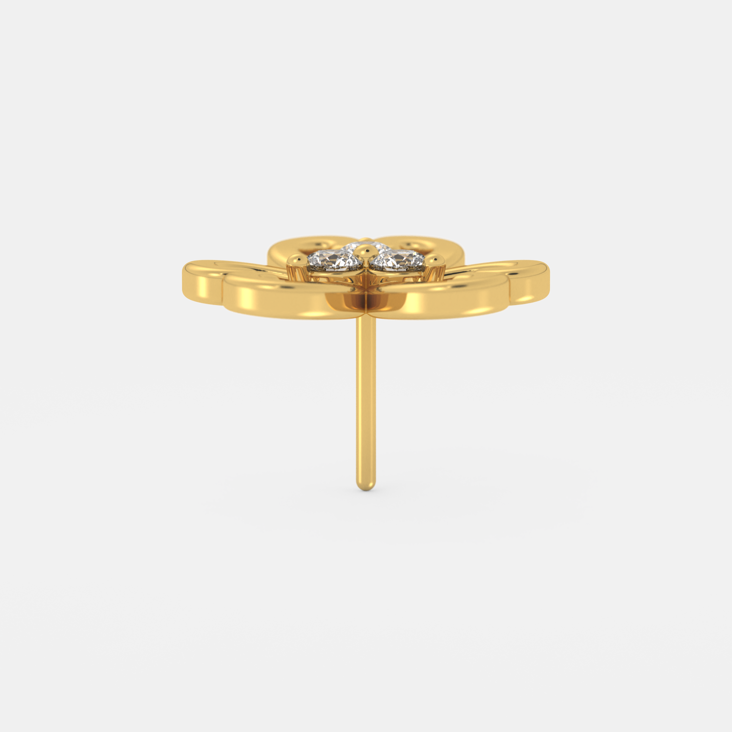 Golden Diamond Nose Pin - Image 2