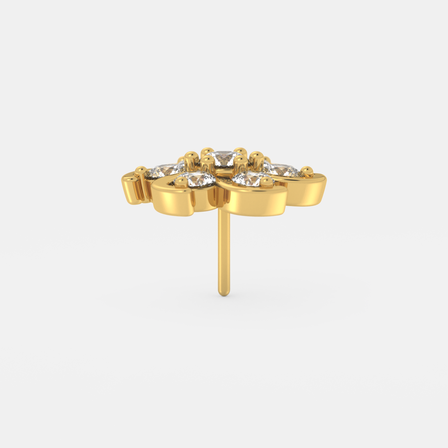 Golden Petal Nose Ring - Image 2