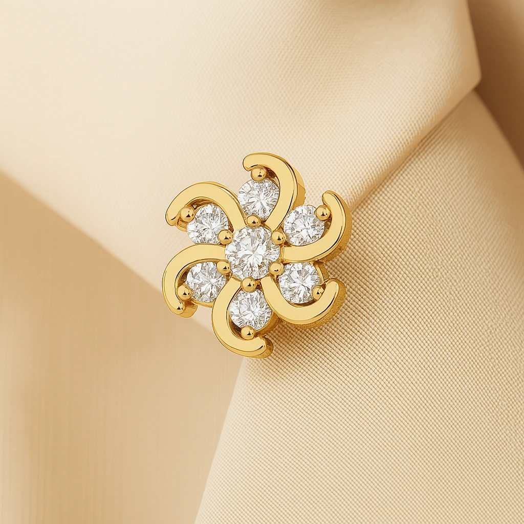 Golden Petal Nose Ring