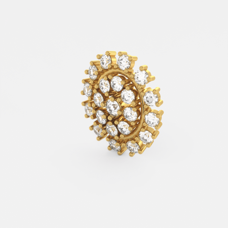 Radiant Halo Cluster Nose Ring - Image 6