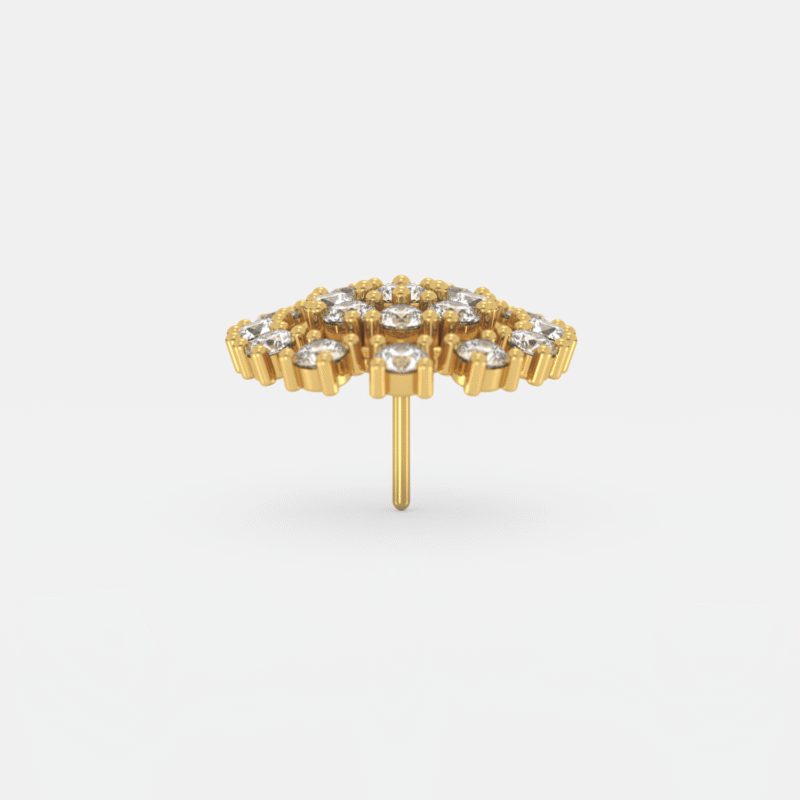 Radiant Halo Cluster Nose Ring - Image 7