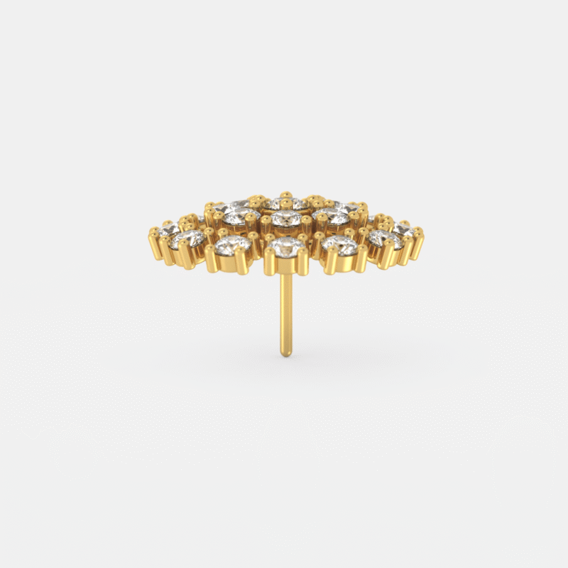 Radiant Halo Cluster Nose Ring - Image 2