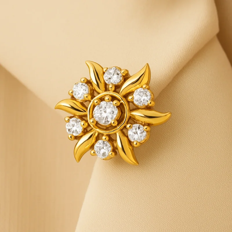 Modern Diamond Nose Pin