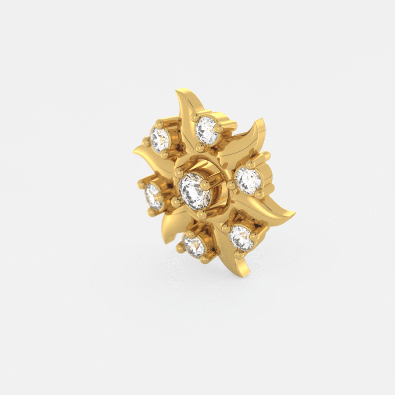 Modern Diamond Nose Pin - Image 6