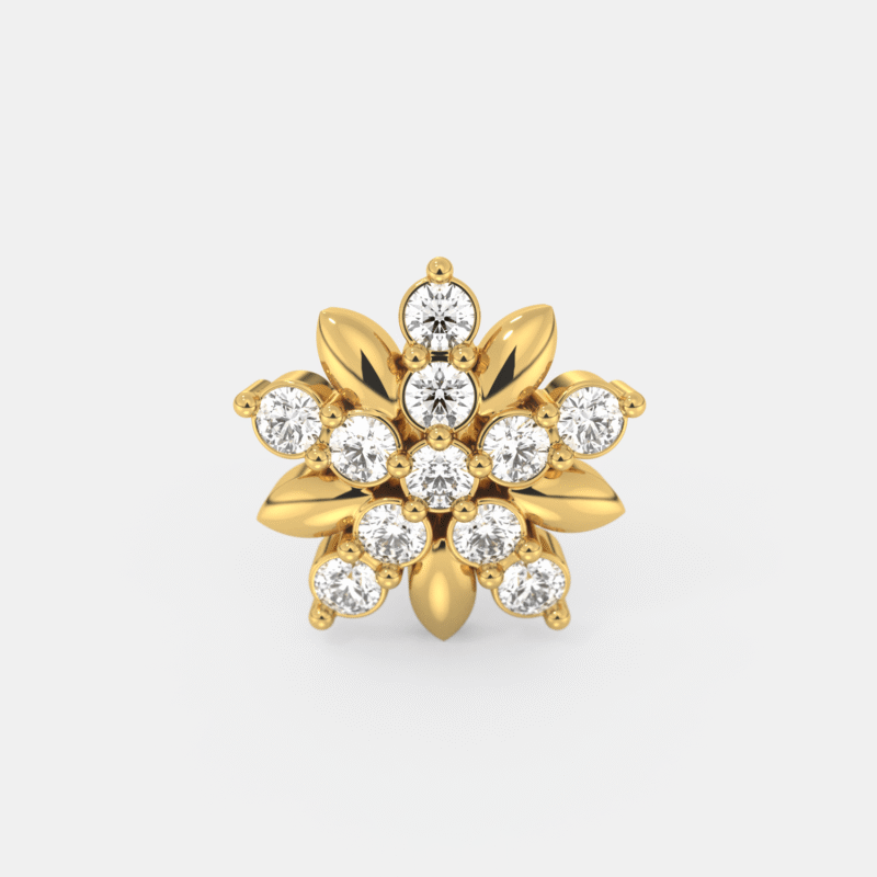 Marquise Diamond Nose Pin - Image 3