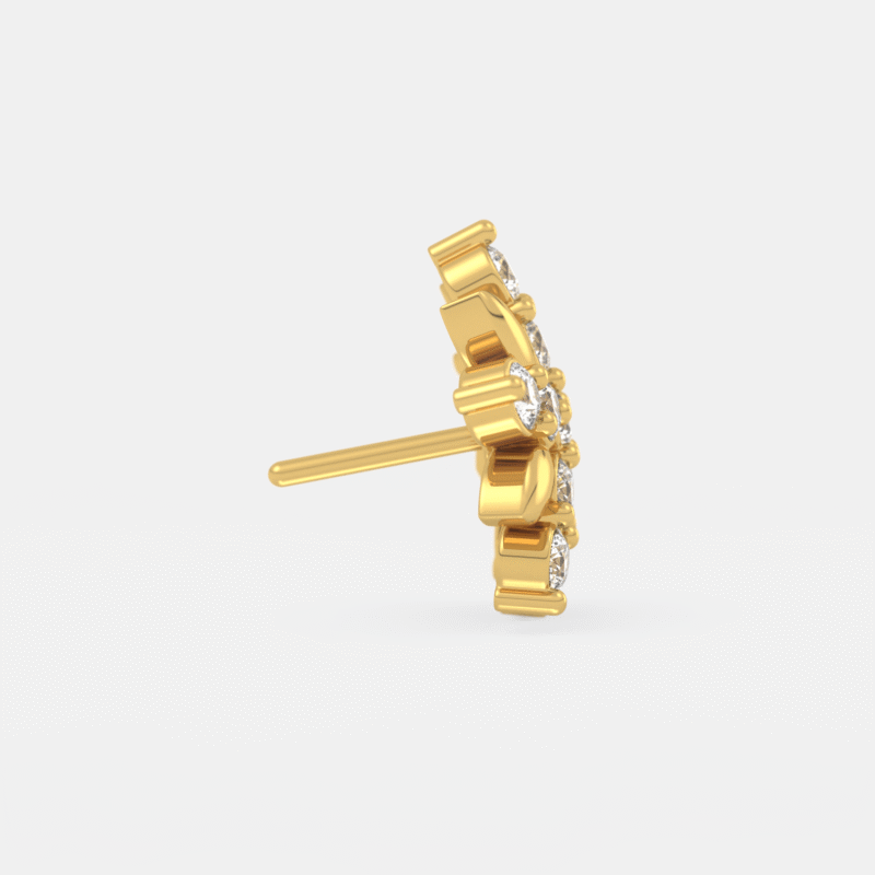 Marquise Diamond Nose Pin - Image 4