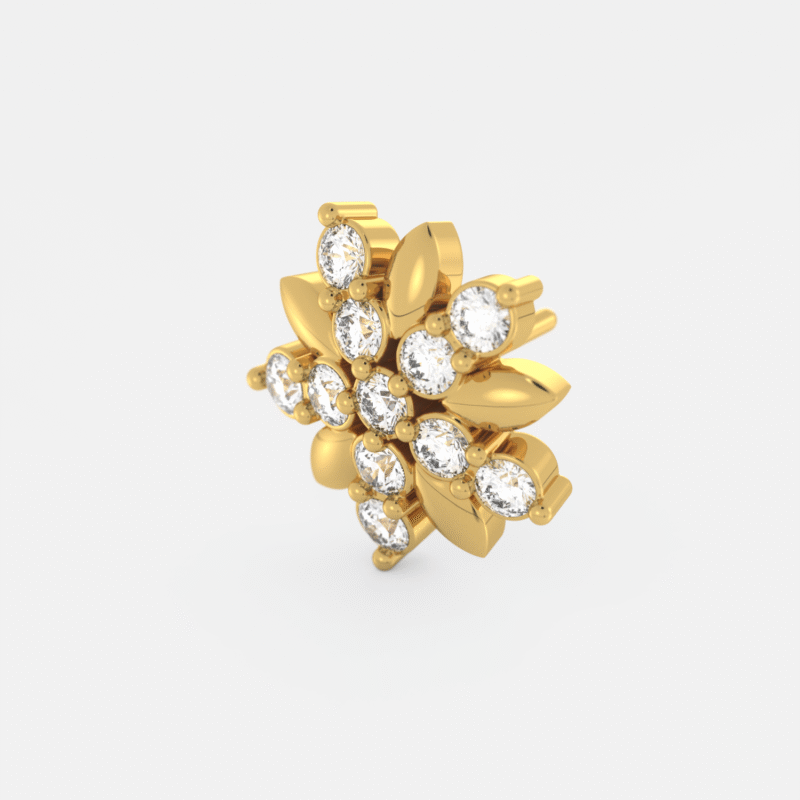 Marquise Diamond Nose Pin - Image 5