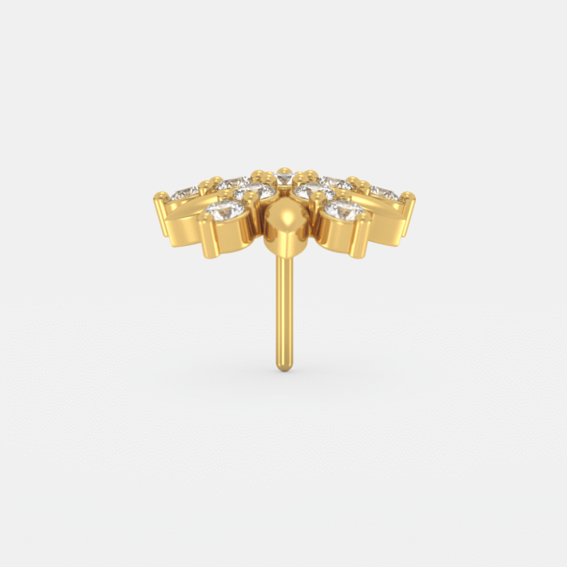 Marquise Diamond Nose Pin - Image 6