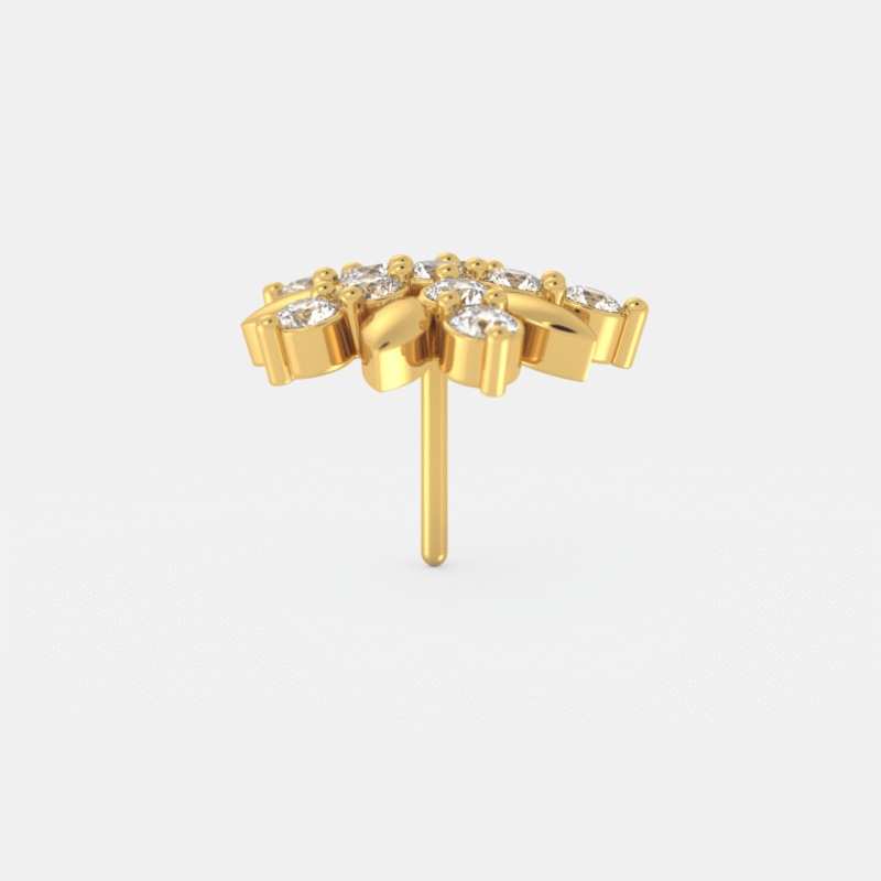 Marquise Diamond Nose Pin - Image 2