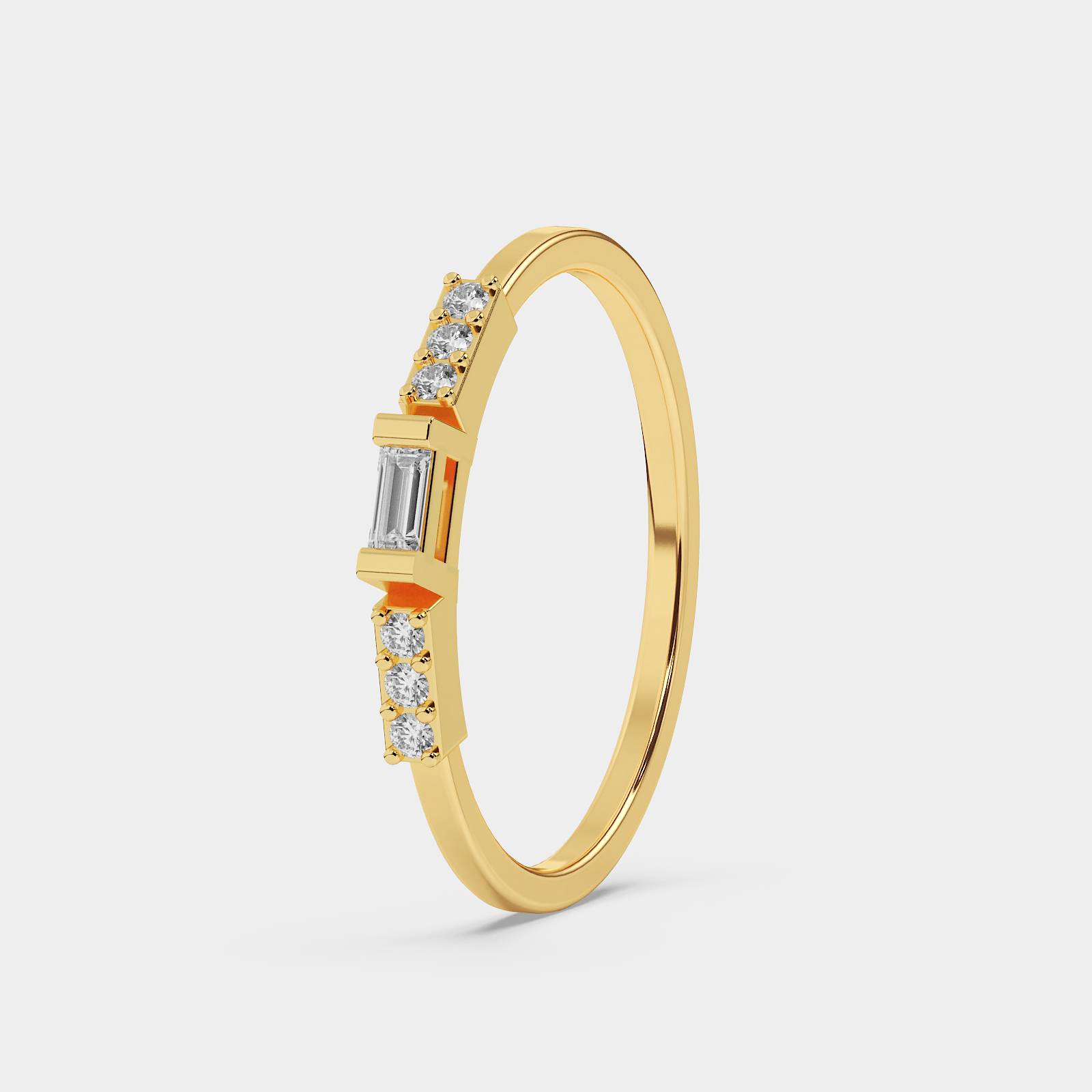 Elara Diamond Gold Ring - Image 3