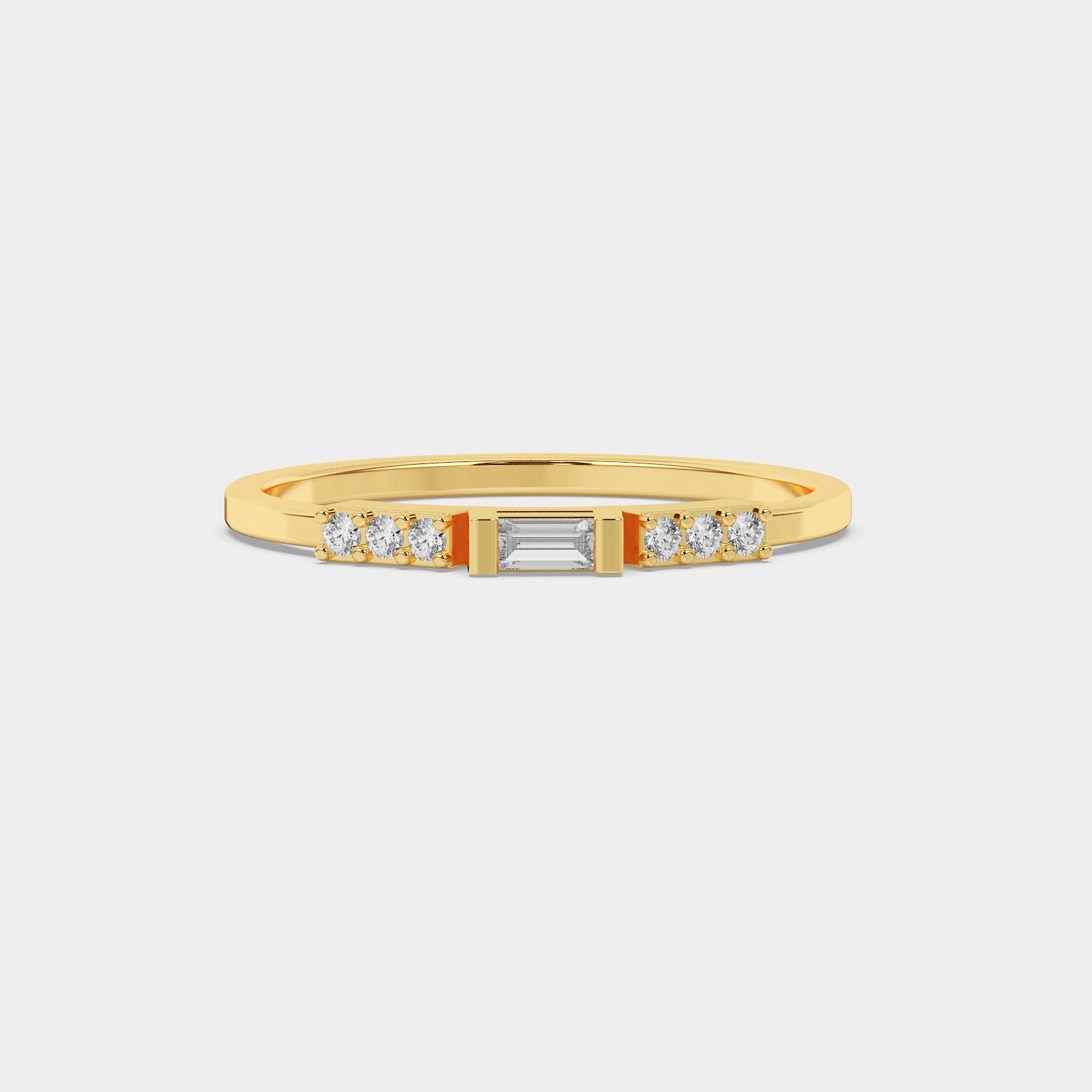 Elara Diamond Gold Ring