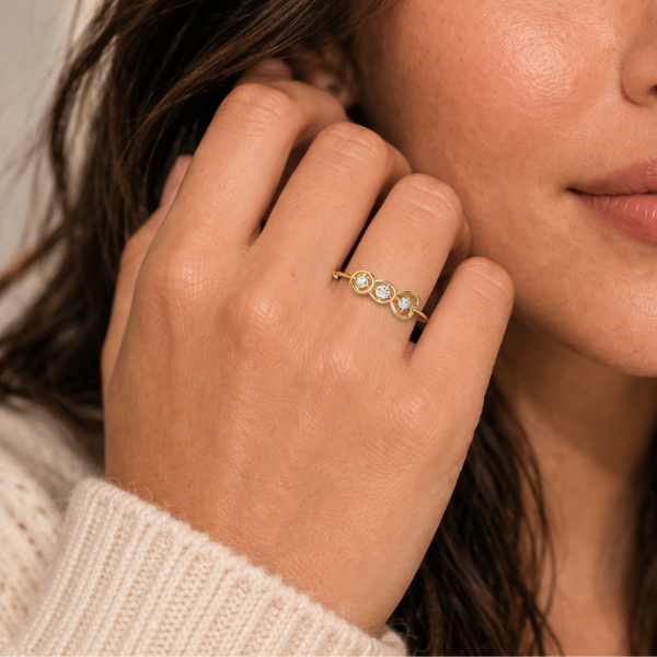 Trinity Love Diamond Ring - Image 4