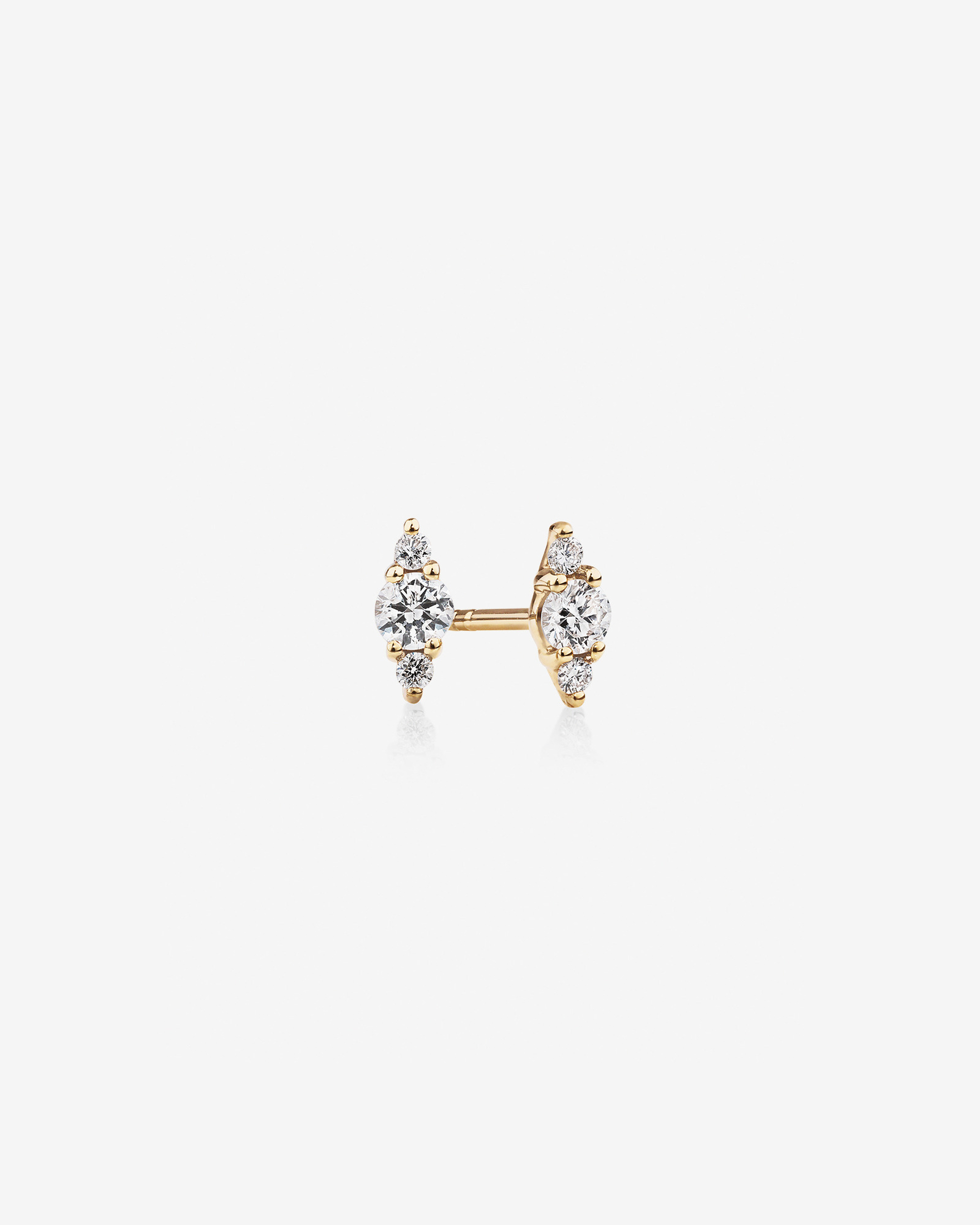 Tri-Diamond Stellar Gold Studs - Image 4