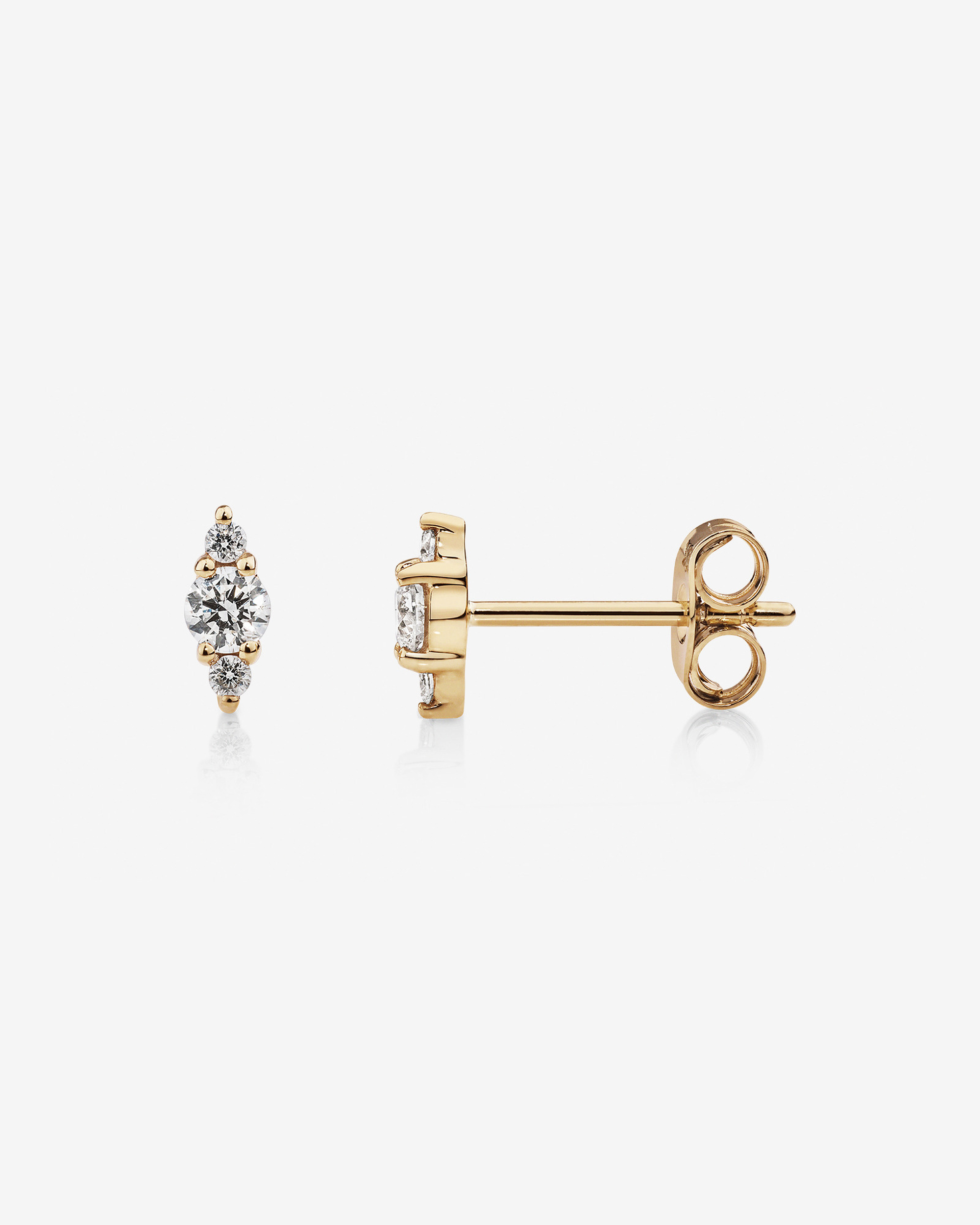 Tri-Diamond Stellar Gold Studs - Image 3