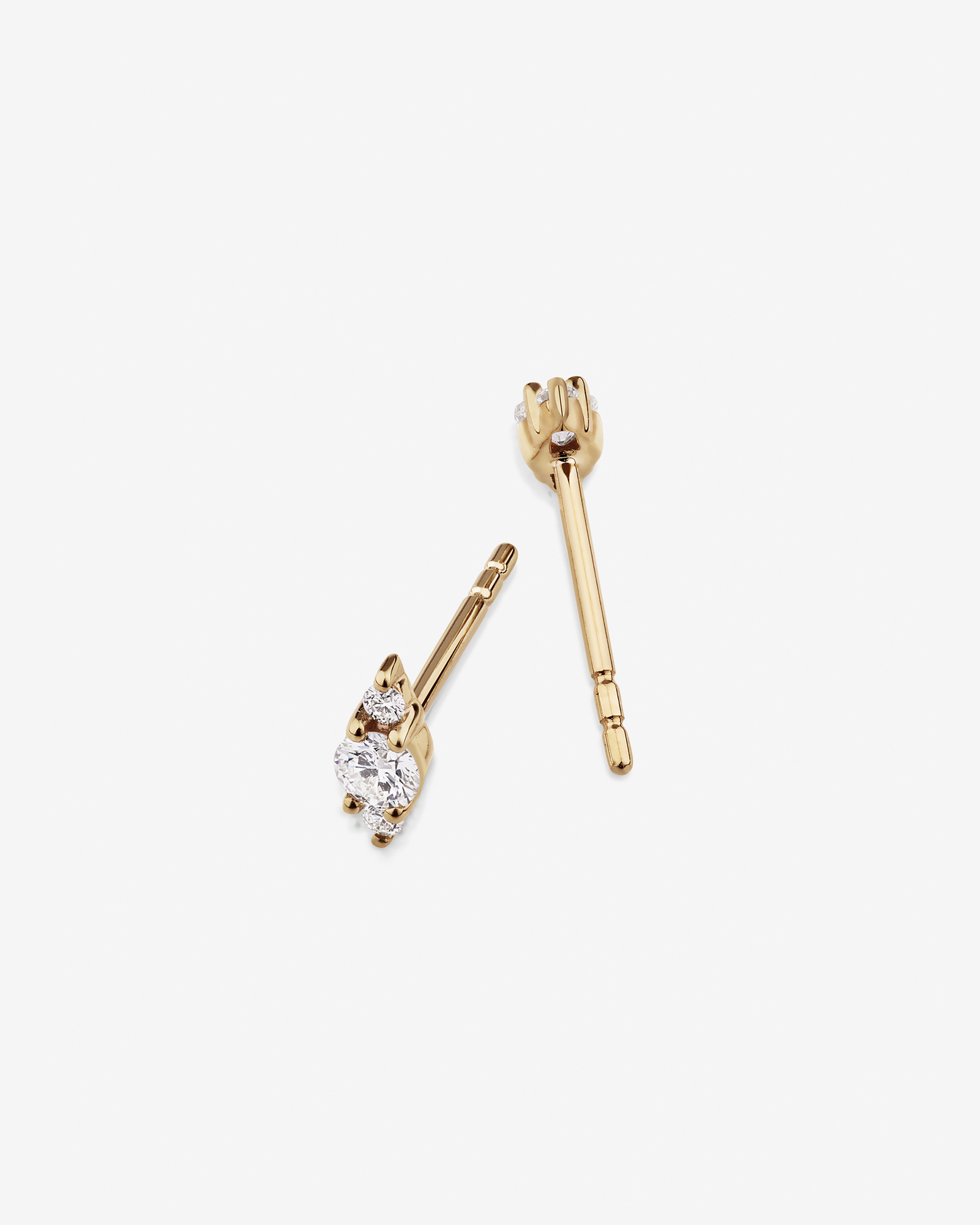 Tri-Diamond Stellar Gold Studs - Image 2