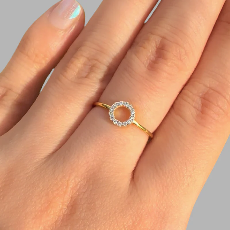 Elegant Halo Ring