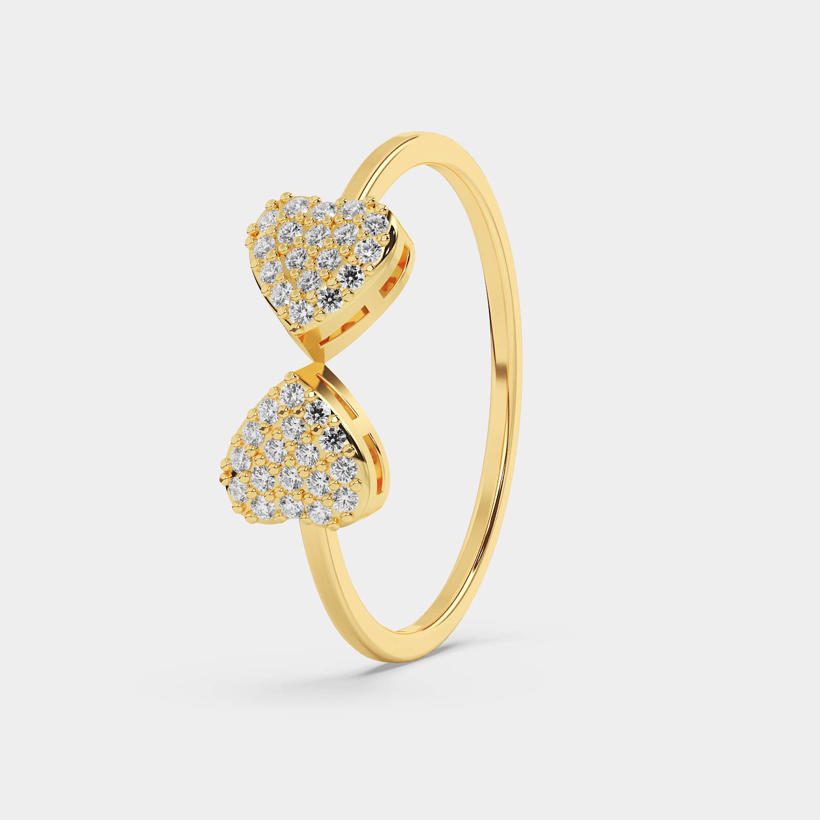 Infinity Twin Heart  Ring - Image 3