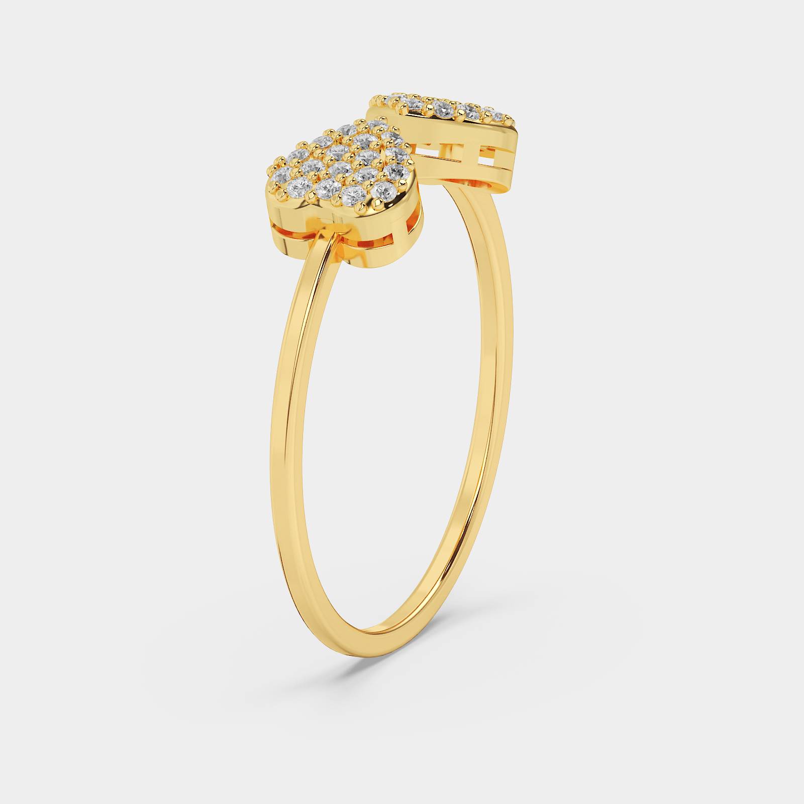 Infinity Twin Heart  Ring - Image 2