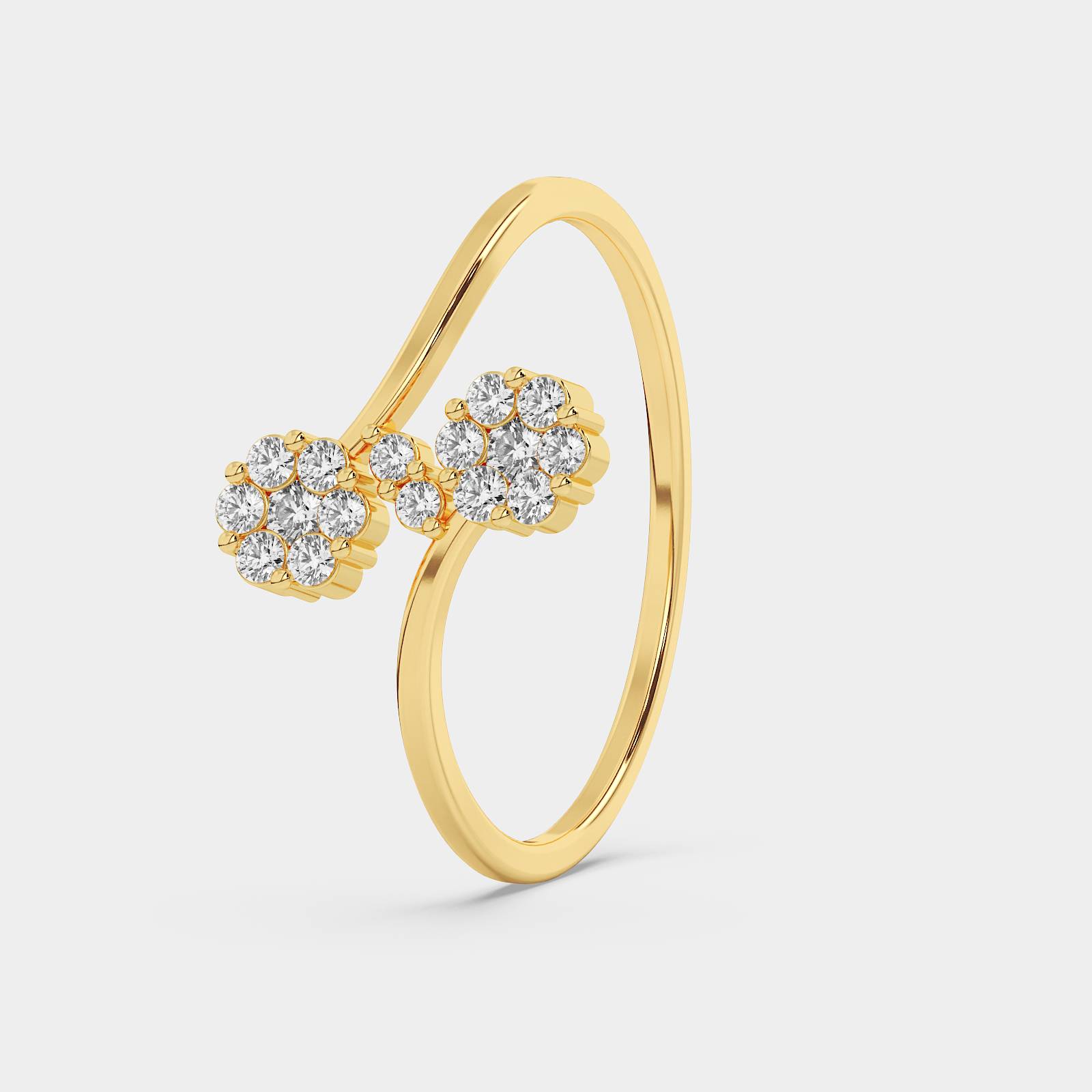 Twin Floral Ring - Image 2