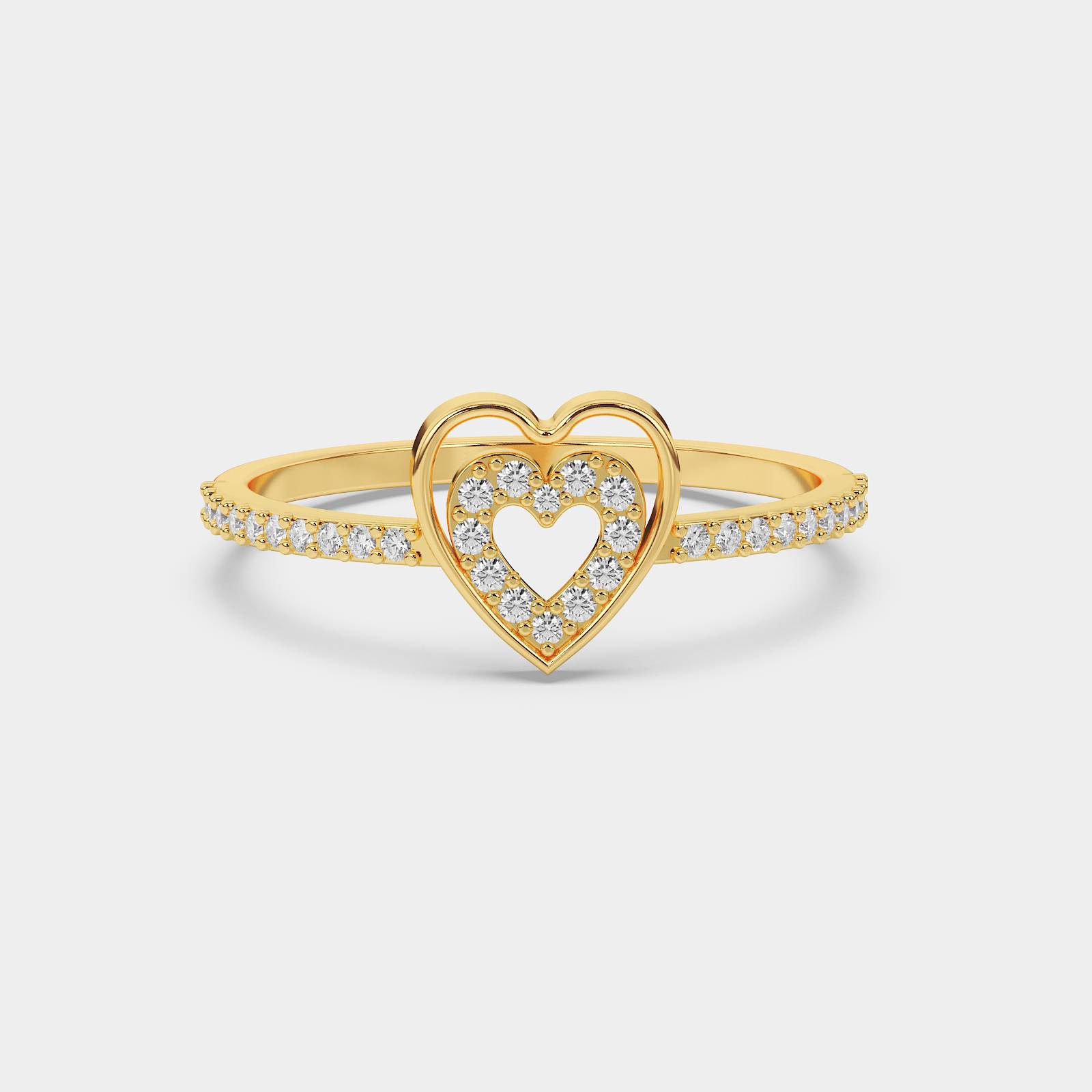 Eternal Double Heart  Ring - Image 2